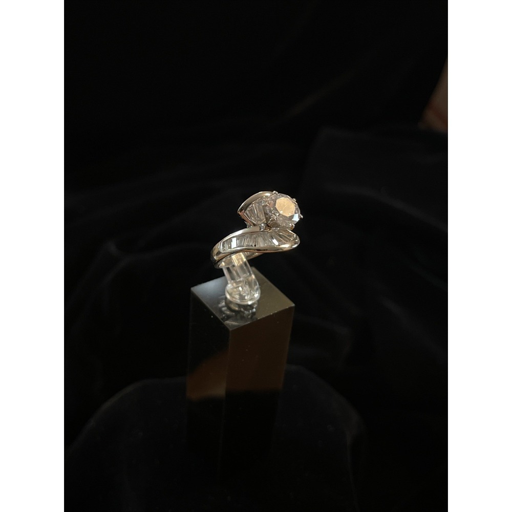 JTV PJM 9.25 Sterling Silver CZ Ring Size 5.25 - Picture 7 of 12